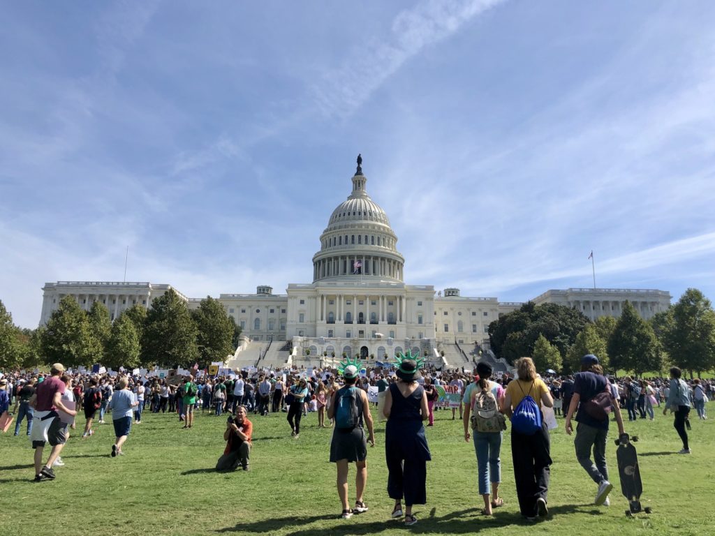 Protesters Marching on Capitol building